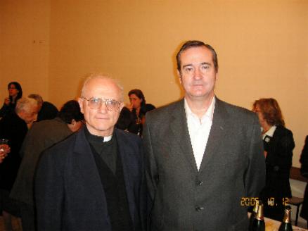 P. General Giovanni Mª Villa y el Alcalde de Sant Adrià - Sito